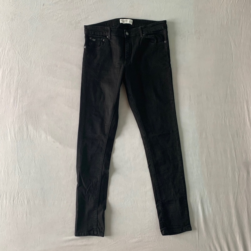 Pull&Bear jeans, Sz 34, stretch, skinny, black